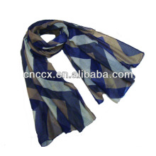 PK17ST292 леди мода печать полоса вуаль длинный шарф